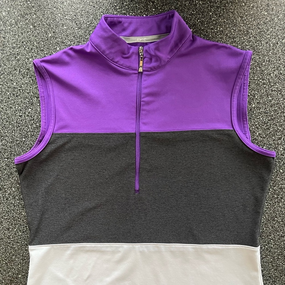 JoFit color block purple, gray and white size Small